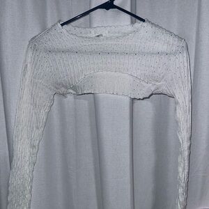 Full Tilt Drop Shoulder Cropped Sweater
